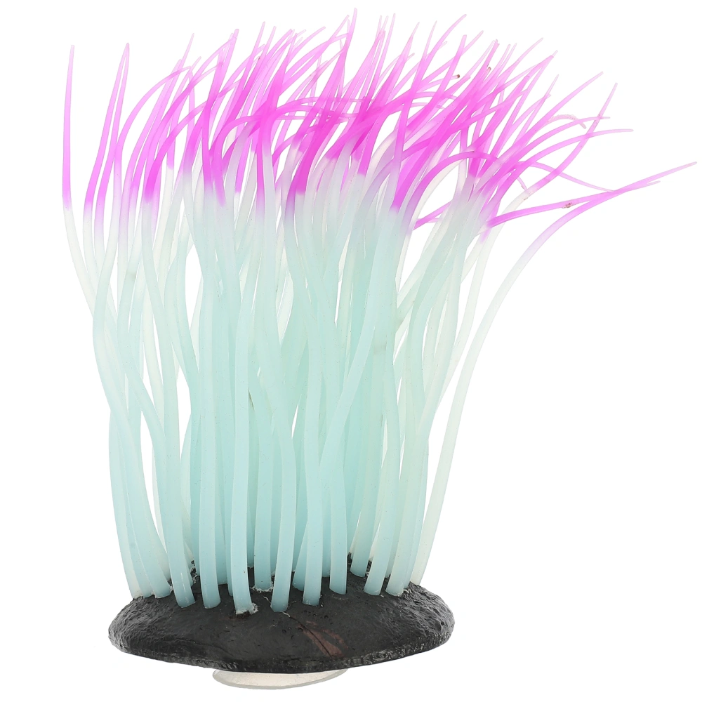 Simulation Anemone Silicone Luminous Sea Anemone Ornament Aquarium Decoration