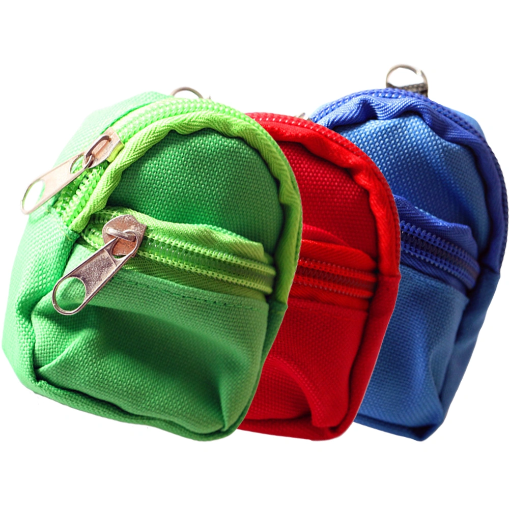 3Pcs Mini Backpack Models Mini House Backpack Bags Mini House Decors Kids Photography Props