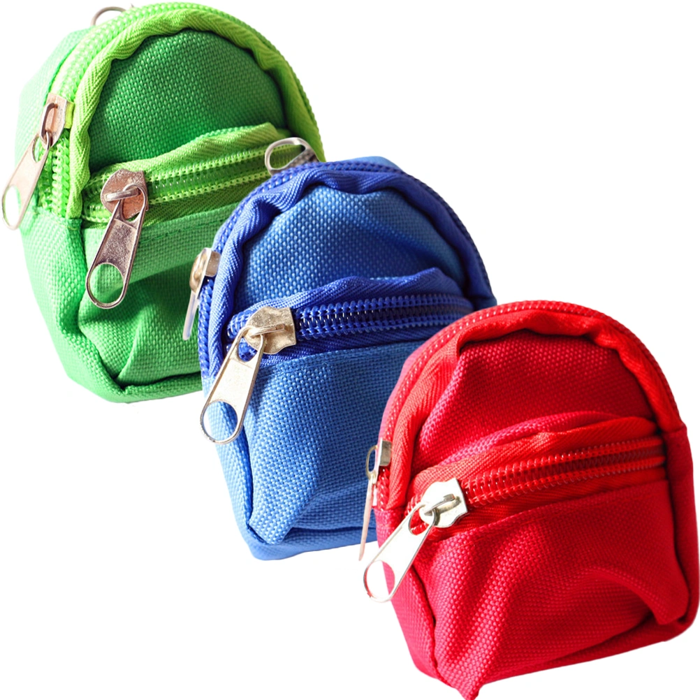 3Pcs Mini Backpack Models Mini House Backpack Bags Mini House Decors Kids Photography Props