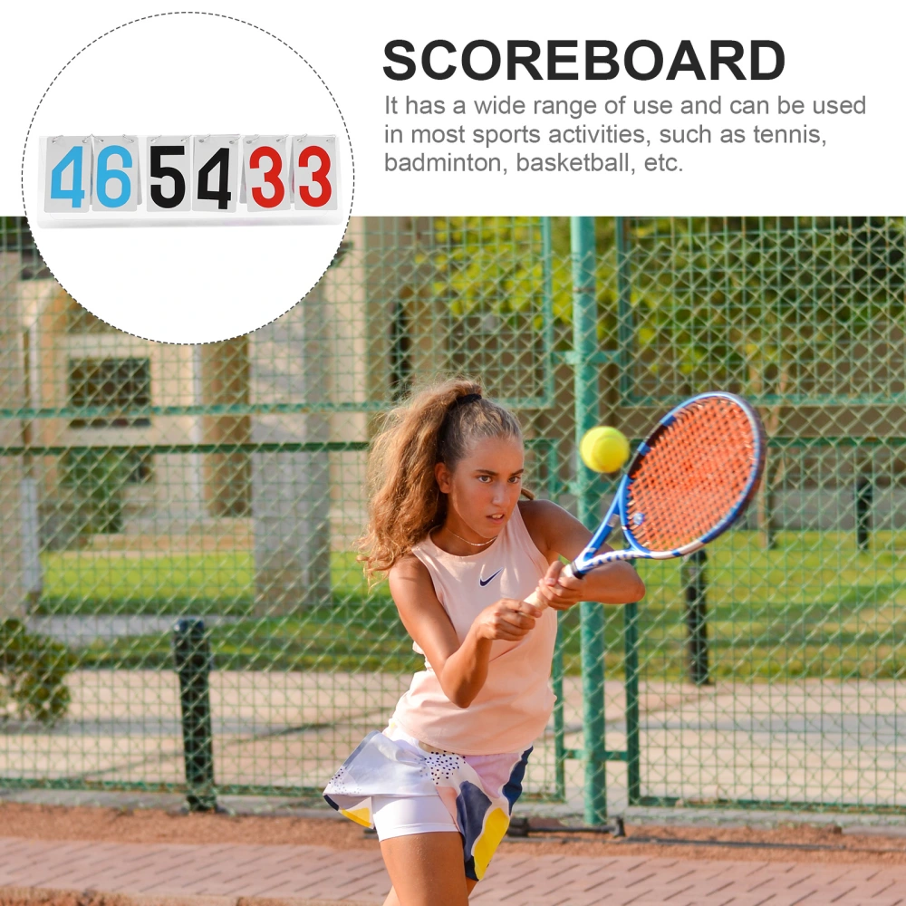 1 Set of Sports Game Score Indicator Scoreboard Competition Score Recording Board for Race