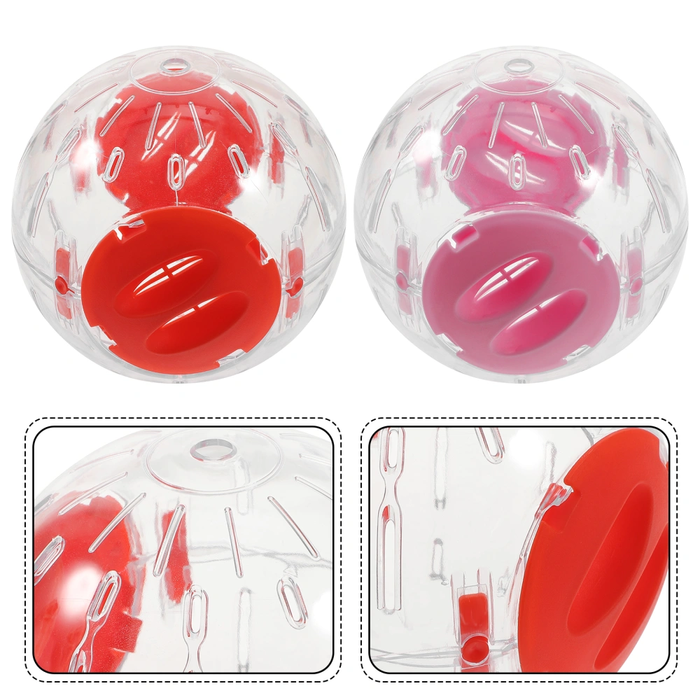 2Pcs Clear Hamster Ball Dwarf Hamsters Exercise Ball Running Ball Hamster Toy