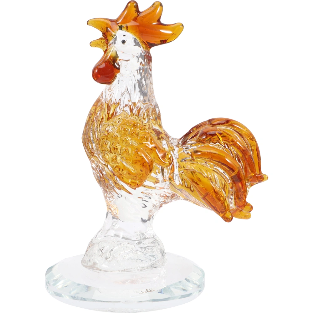 Crystal Chicken Figurine Chicken Statue Chicken Sculpture Home Crystal Ornament