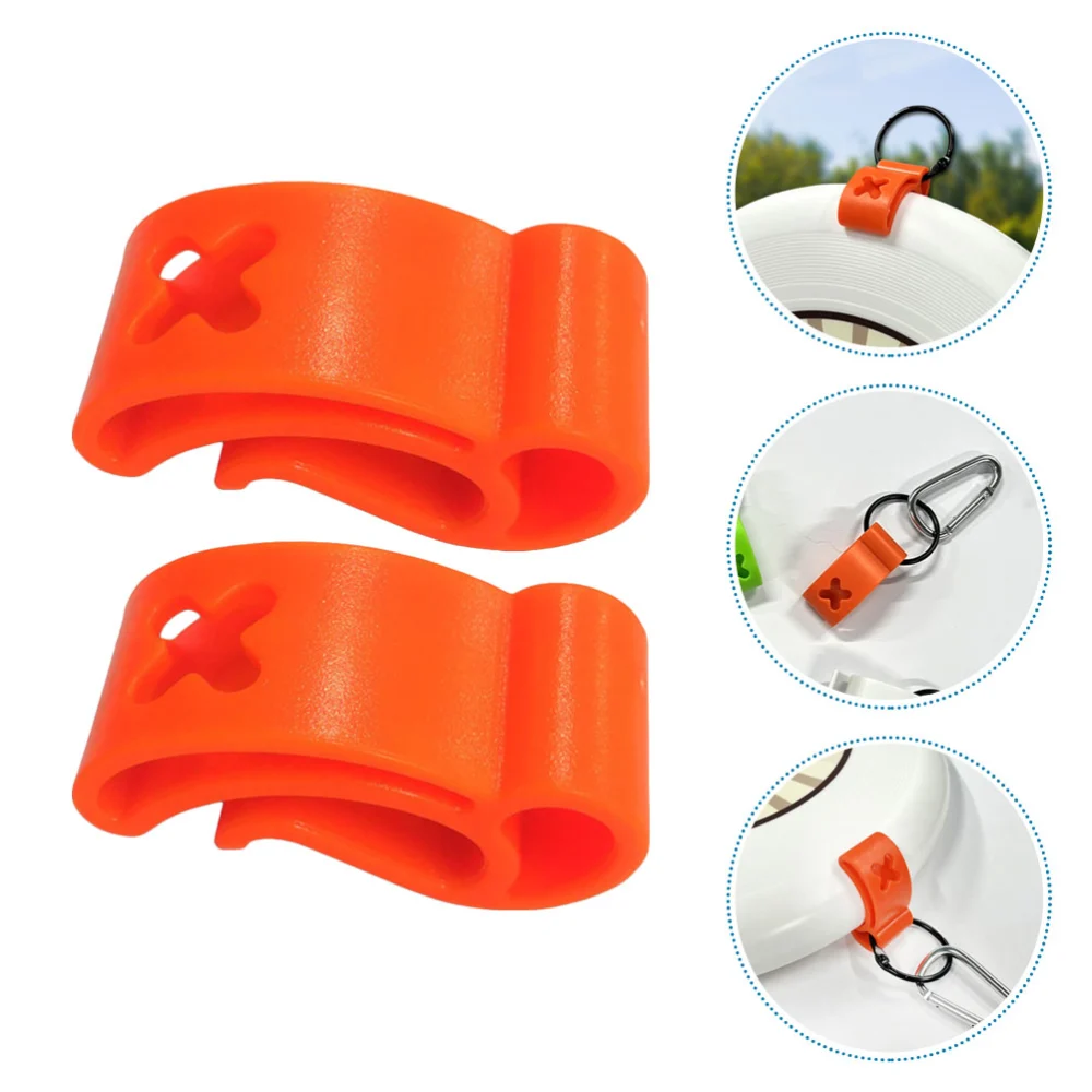 2Pcs Compact Flying Disc Clips Convenient Disc Holders Portable Disc Clamps Disc Accessory