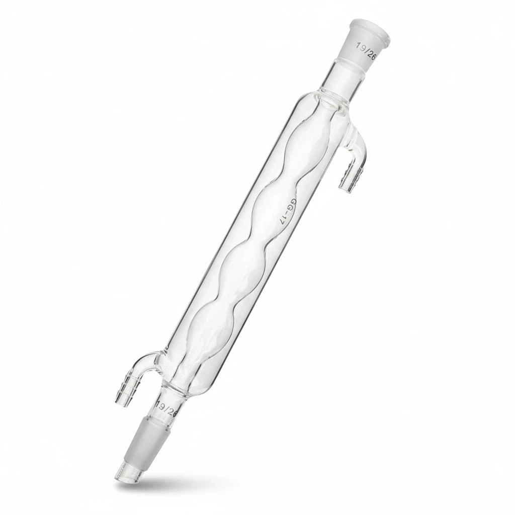 Glass Condenser Tube Glass Laboratory Apparatus Scientific Tool for Home Institute
