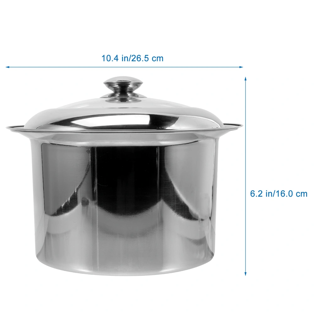 Stainless Steel Spittoon Children Spittoon Lidded Night Urinal Multi-use Chamber Pot for Home