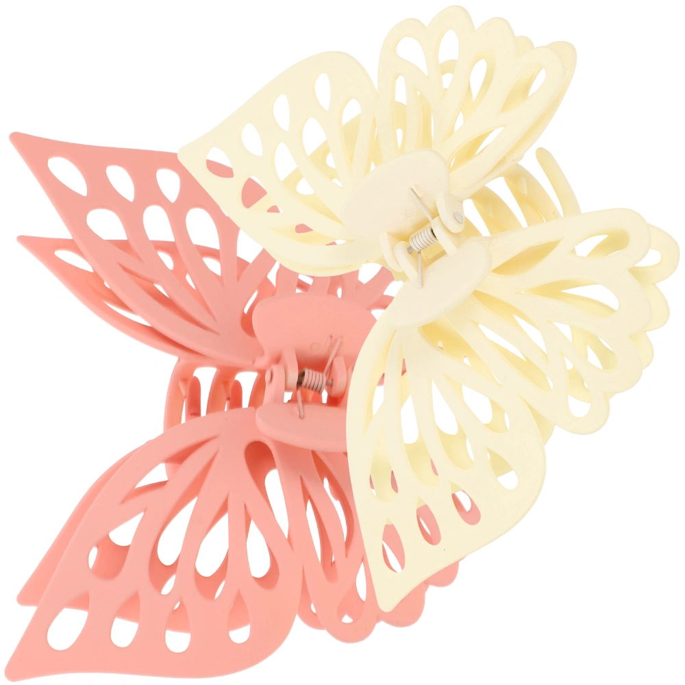 2pcs Hair Clips Butterflies Hair Claw Clips Large Hair Barrettes Women Hair Accessories