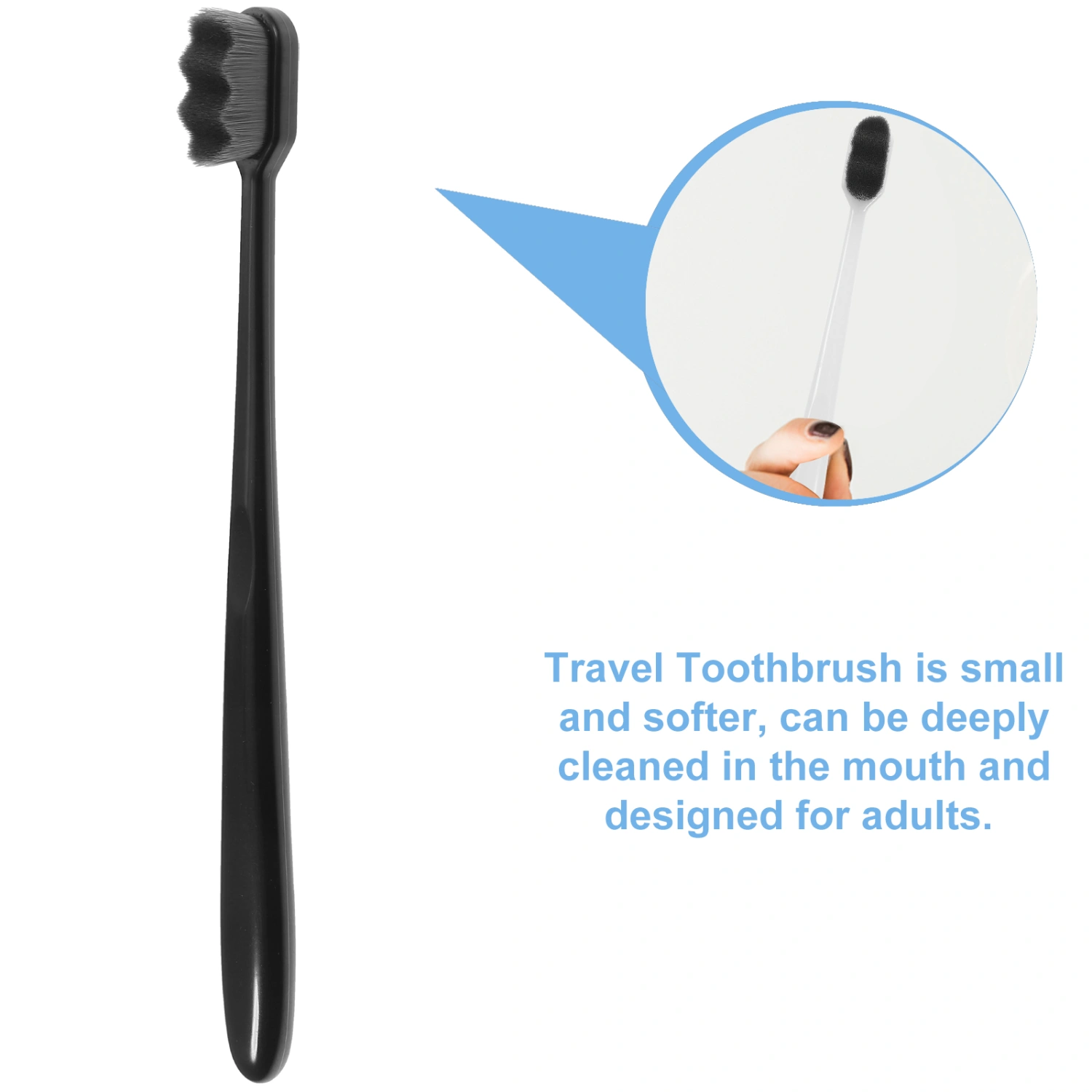 4Pcs Adult Tooth Brushes Soft Bristle Travel Adult Toothbrushes Adult Travel Toothbrushes