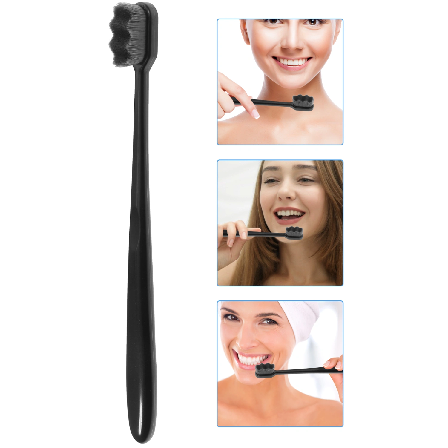 4Pcs Adult Tooth Brushes Soft Bristle Travel Adult Toothbrushes Adult Travel Toothbrushes