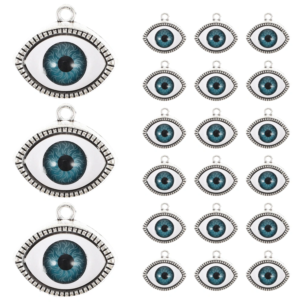 20pcs Evil Eye Charms Evil Eye Pendant Charms Alloy Pendants for DIY Necklace Bracelet Jewelry