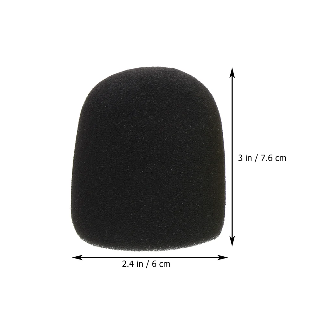 1 Set of Microphone Sponge Covers Mic Anti-roll Silicone Rings Bottom Rod Sleeve Holders