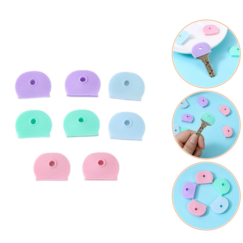 40Pcs Key Covers Caps Colored Key Covers Silicone Key Sleeves Key Identifier Caps Small Key Caps