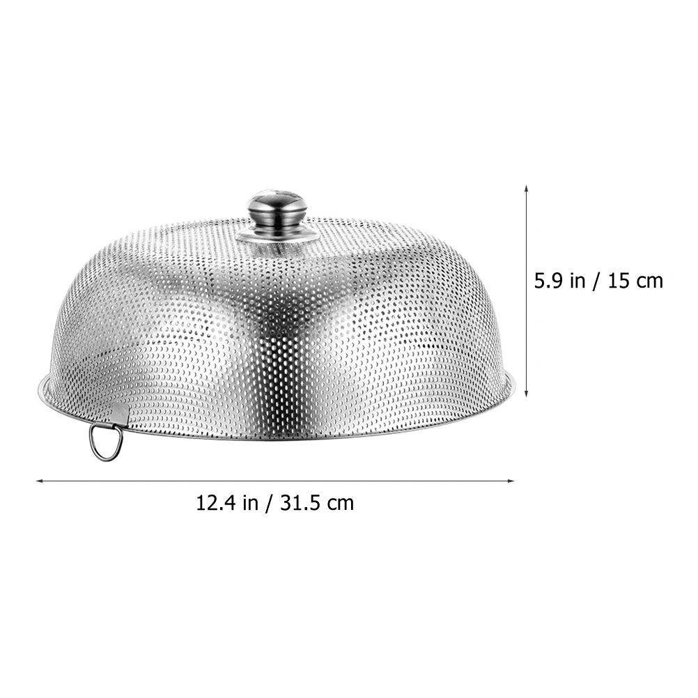 Food Dust Cover Stainless Steel Food Cover Household Food Tent Dining Table Food Serving Cover