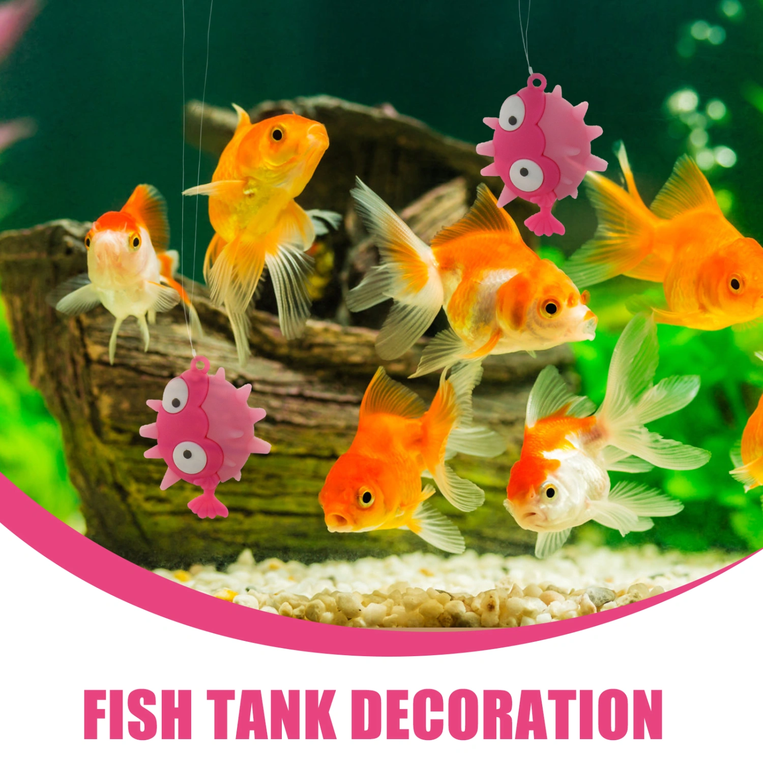 3pcs Aquarium Floating Puffer Fish Decors Fish Tank Floating Decors Floating Fish Tank Accessories