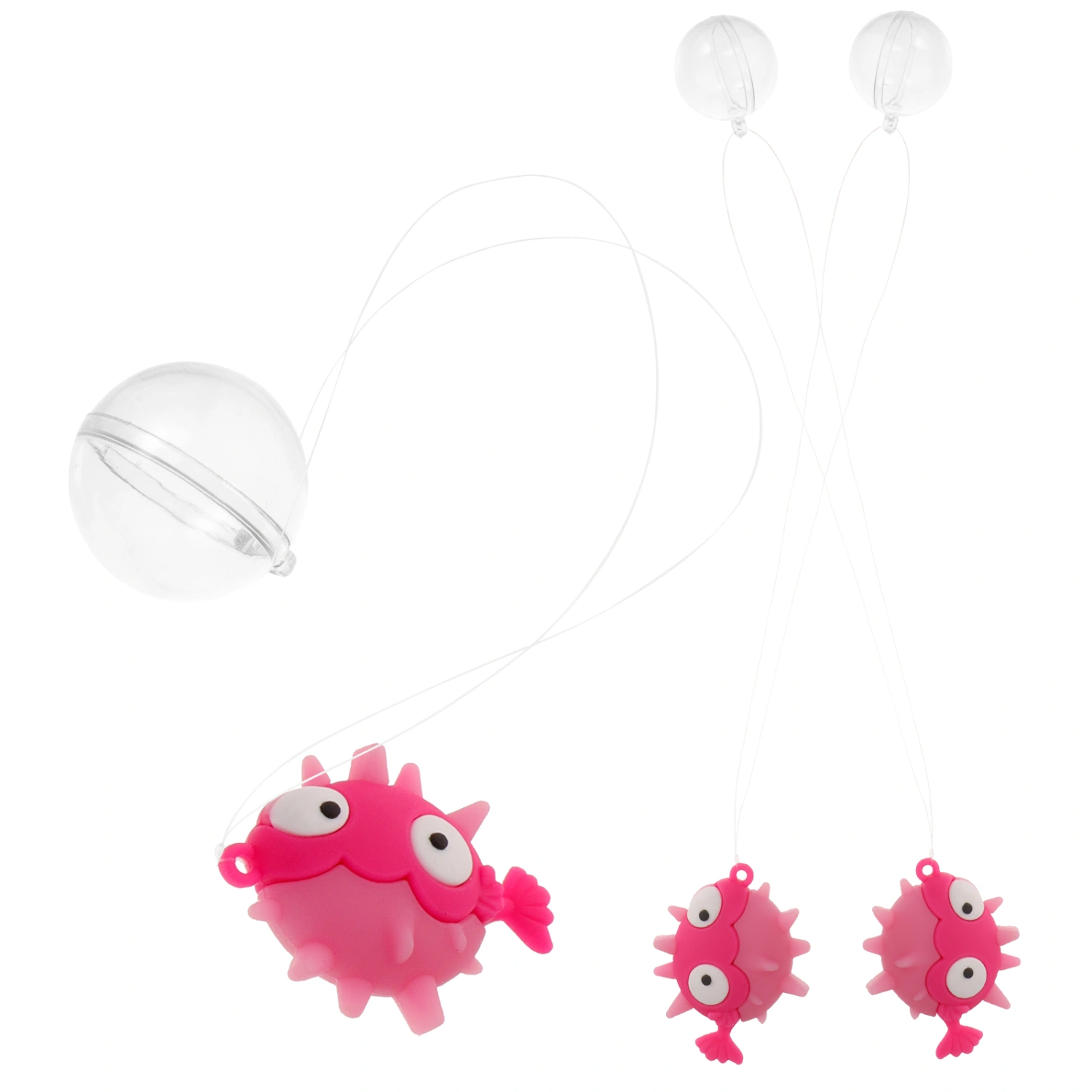3pcs Aquarium Floating Puffer Fish Decors Fish Tank Floating Decors Floating Fish Tank Accessories