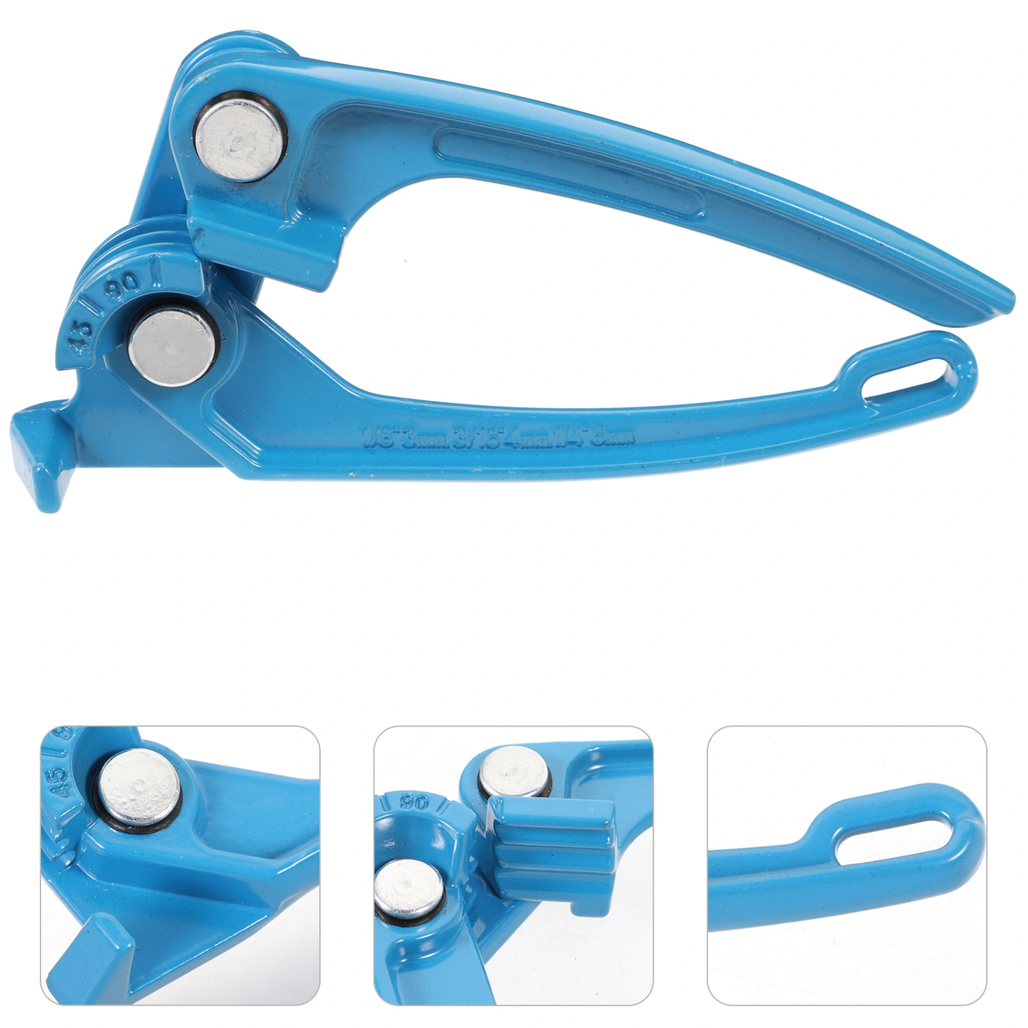 Pipe Bender 1/8 3/16 1/4 Inch Wire Bender Tool Carbon Steel Tubing Bender