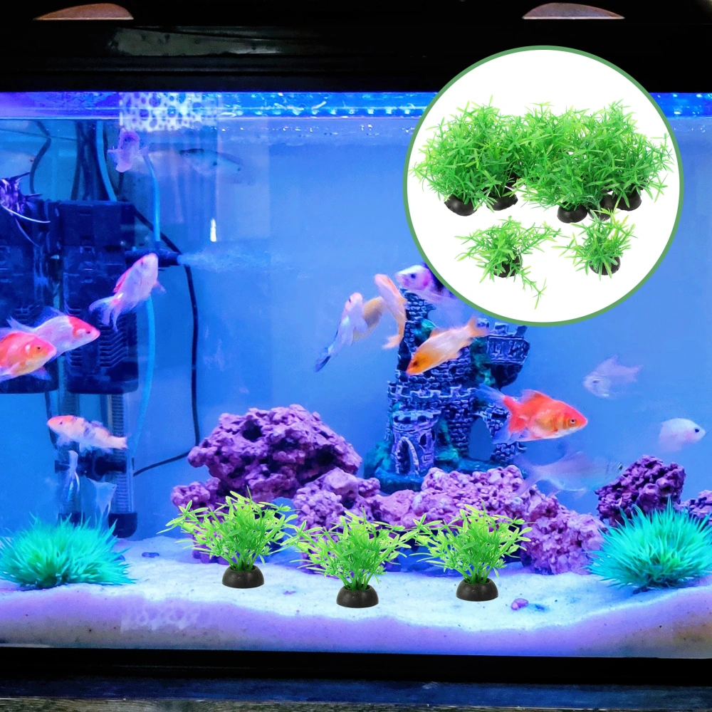 20Pcs Fish Tank Aquatic Plant Fish Tank Landscape Decoration Fake Plant Model for Decor