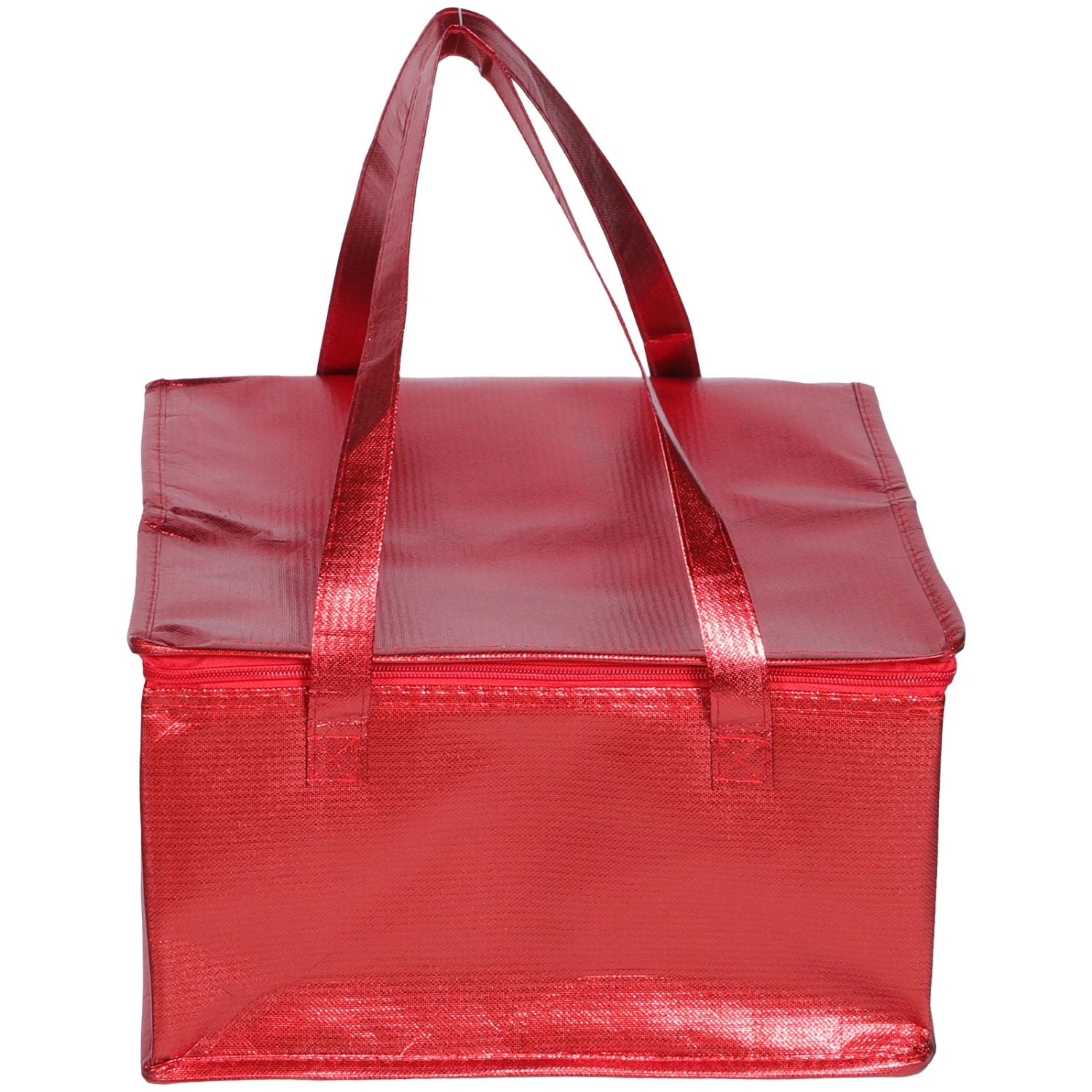 Portable Handle Food Bag Collapsible Thermal Food Bag Zipper Insulated Delivery Pouch