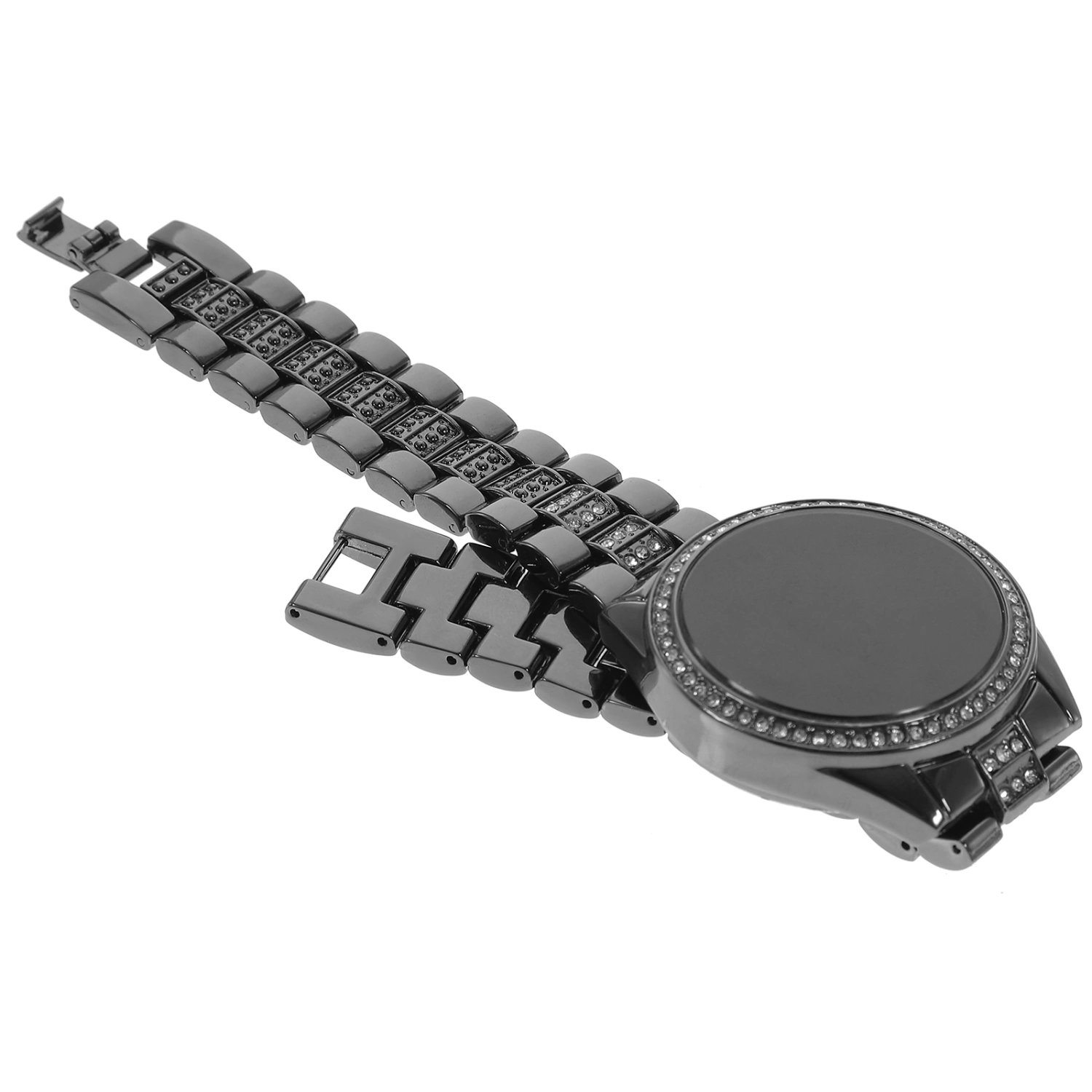 Women Rhinestone Watch LED Wrist Watch Shiny Rhinestone Embellished Watch