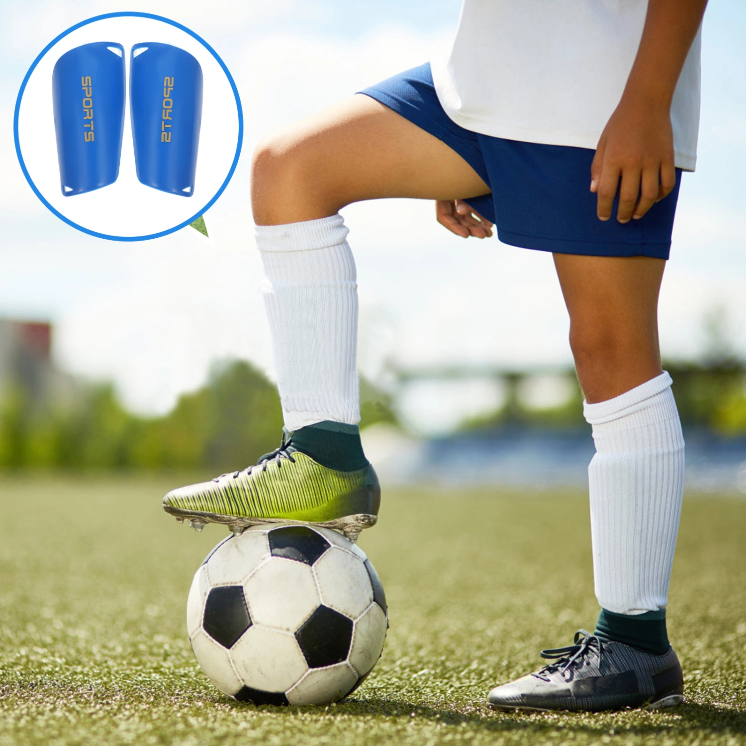 2 Pairs of Soccer Shin Guards Thin Shin Guard Adults Shin Protector Shin Guards for Soccer