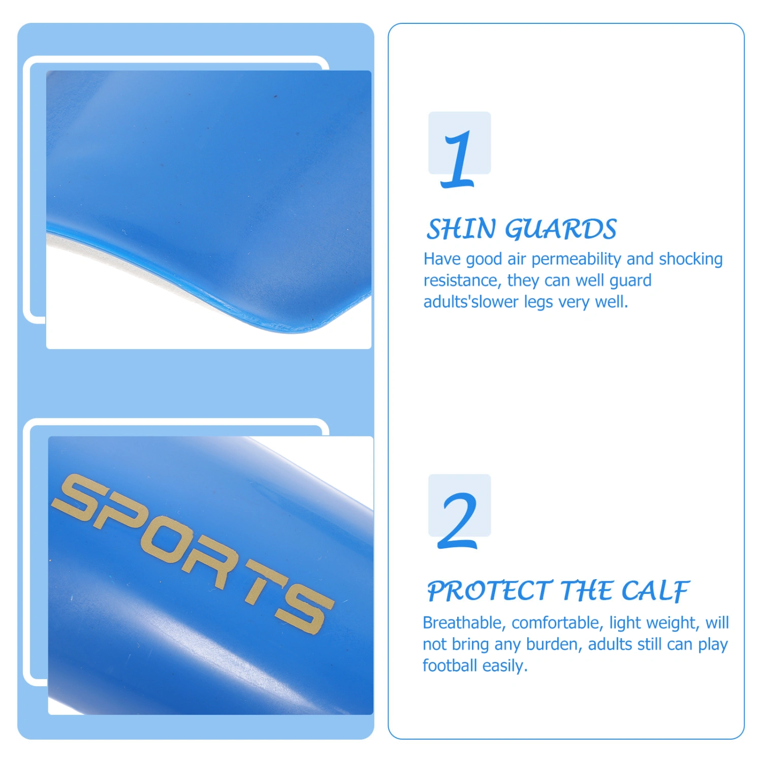 2 Pairs of Soccer Shin Guards Thin Shin Guard Adults Shin Protector Shin Guards for Soccer