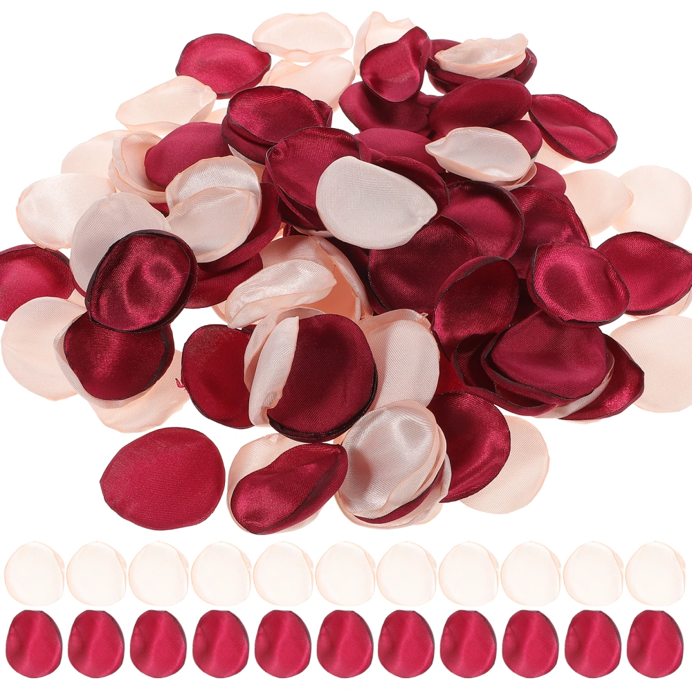 400pcs Rose Petals Wedding Artificial Flower Petals Flower Girl Basket Petals DIY Decorative Petals