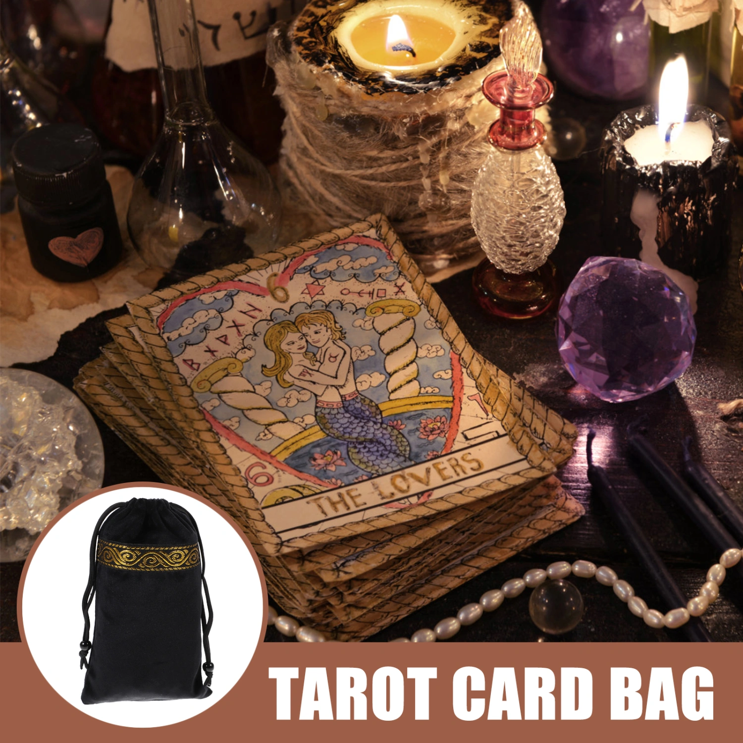 Tarot Card Bag Tarot Cards Storage Bag Tarot Cards Drawstring Bags Tarot Cards Organzier