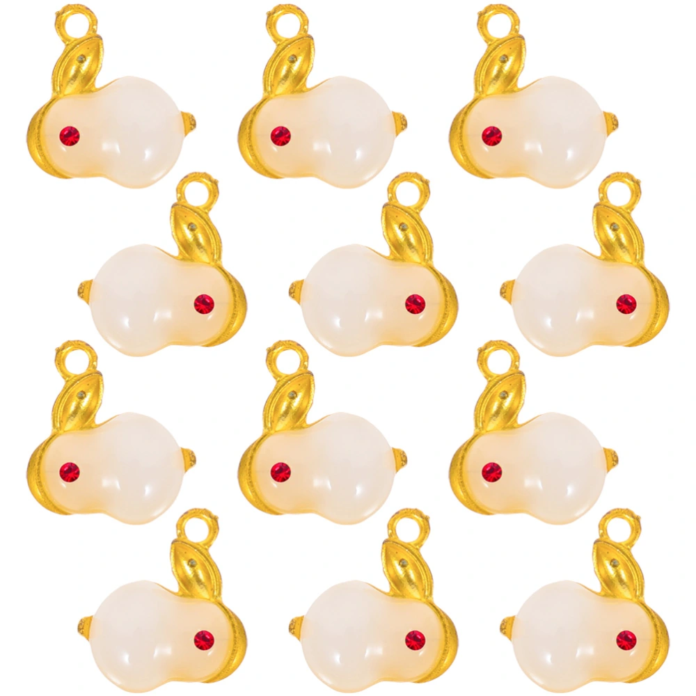 12pcs Rabbit Charm Diy Making Charm Necklace Charm Diy Jewelry Charm Pendant