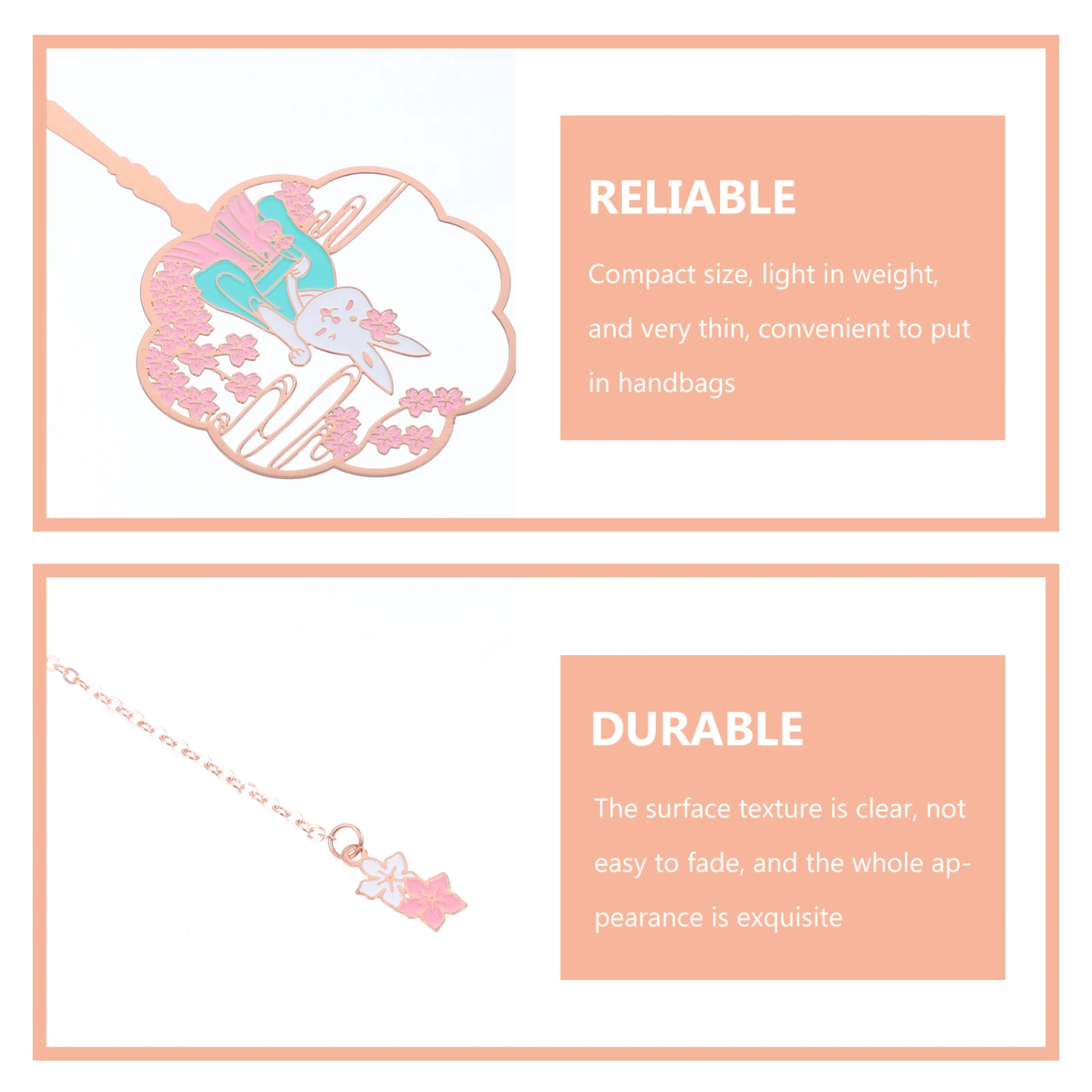Metal Bookmark Hanging Bookmark Reusable Bookmark Chain Style Bookmark Page Marking Chain