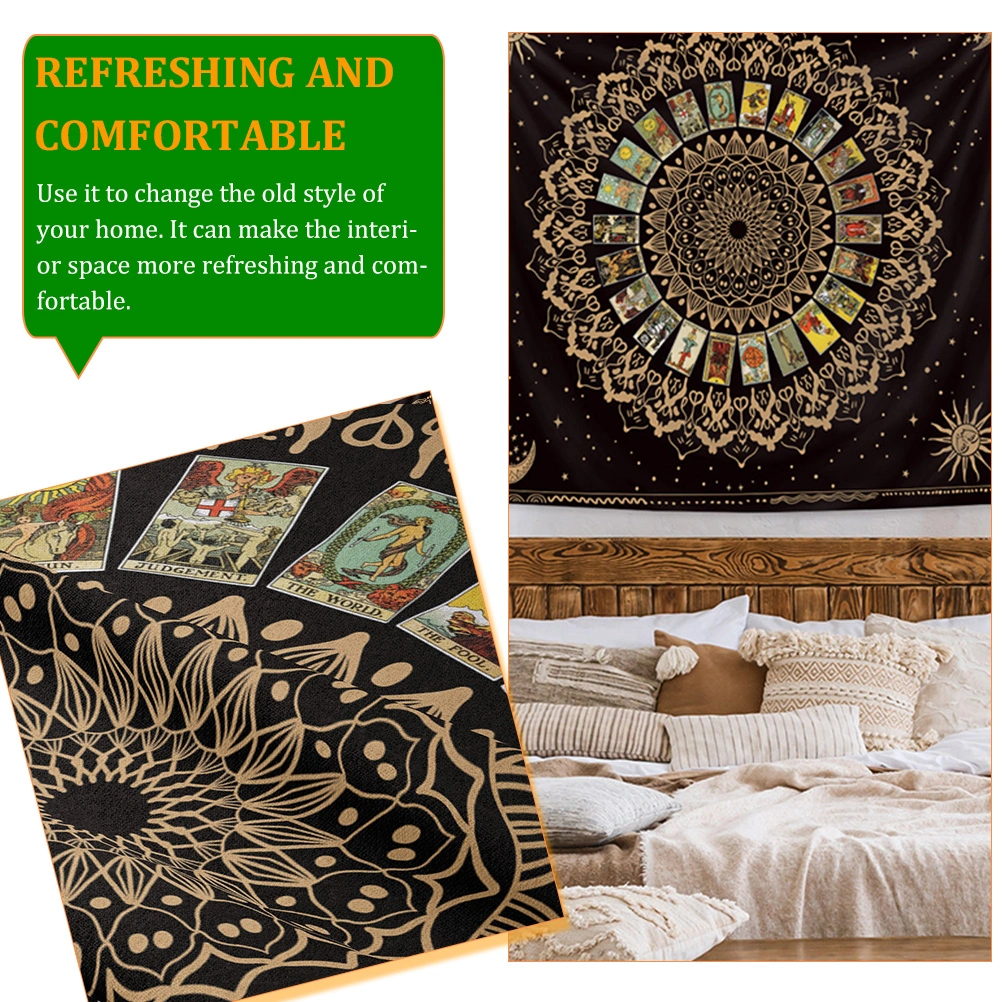 Decorative Indoors Tapestry Bohemian Style Background Wall Decor Polyester Tapestry Decor
