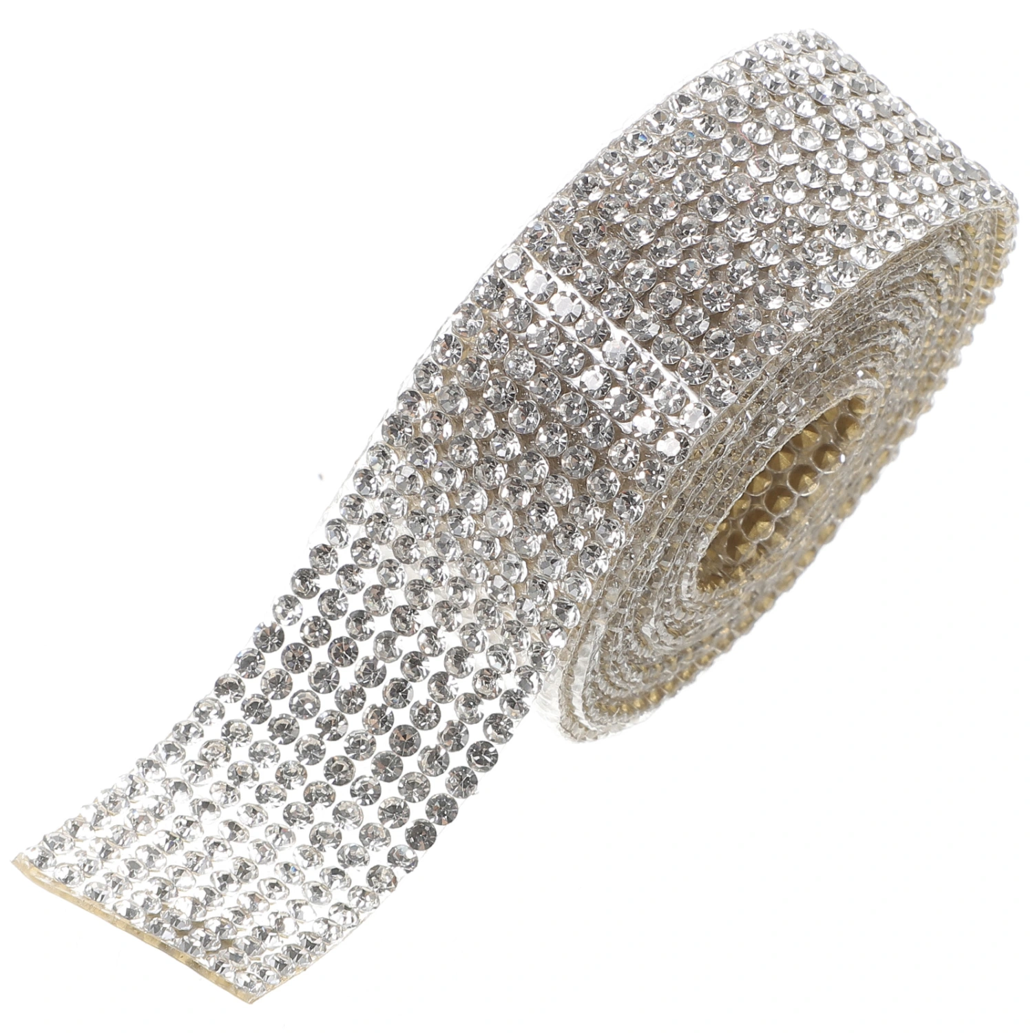 1 Roll Self Adhesive Rhinestone Ribbon Craft Clothes Bling Rhinestone Strip Costume Decoration