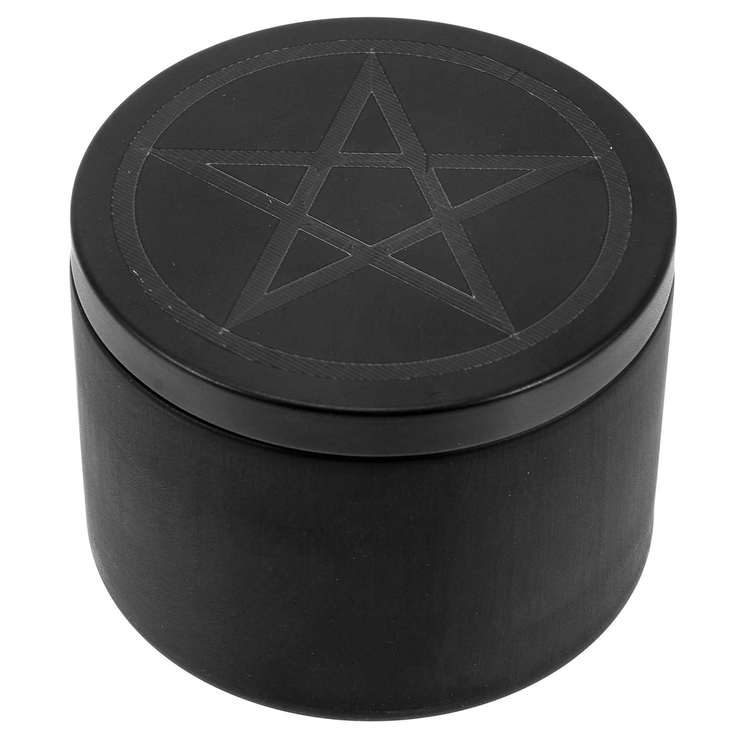Tinplate Round Container Star Pattern Small Loose Tea Jar Candle Jar Candle Tin