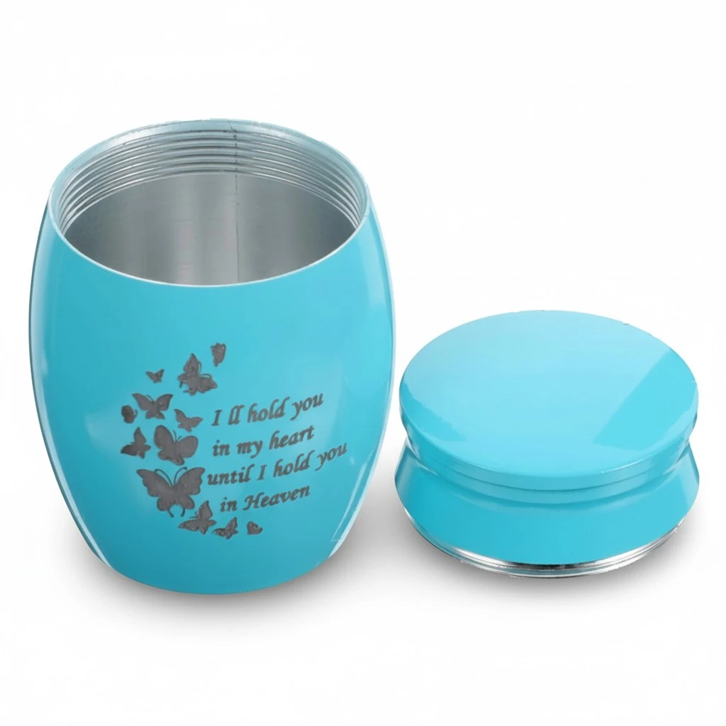 Stainless Steel Urn Sealed Ashes Storage Container Small Keepsake Urn for Ashes
