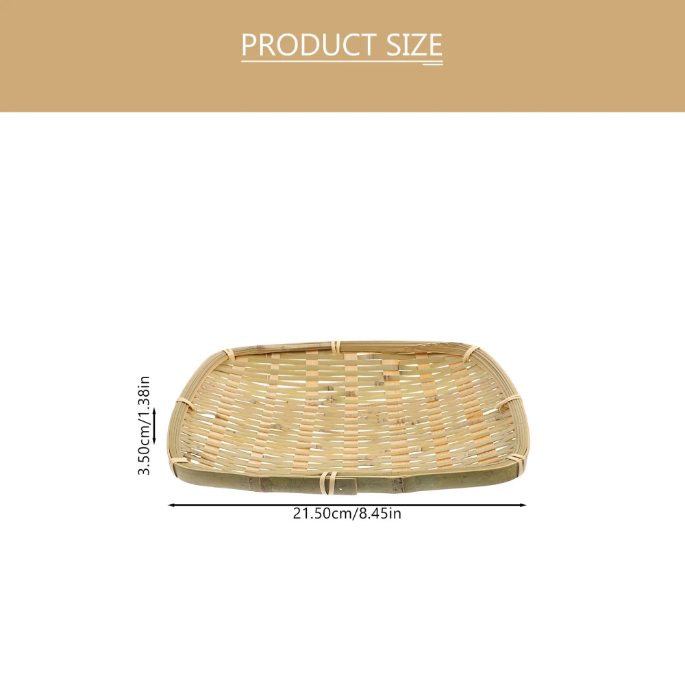 Home Use Bamboo Basket Convenient Food Storage Basket Home Food Basket