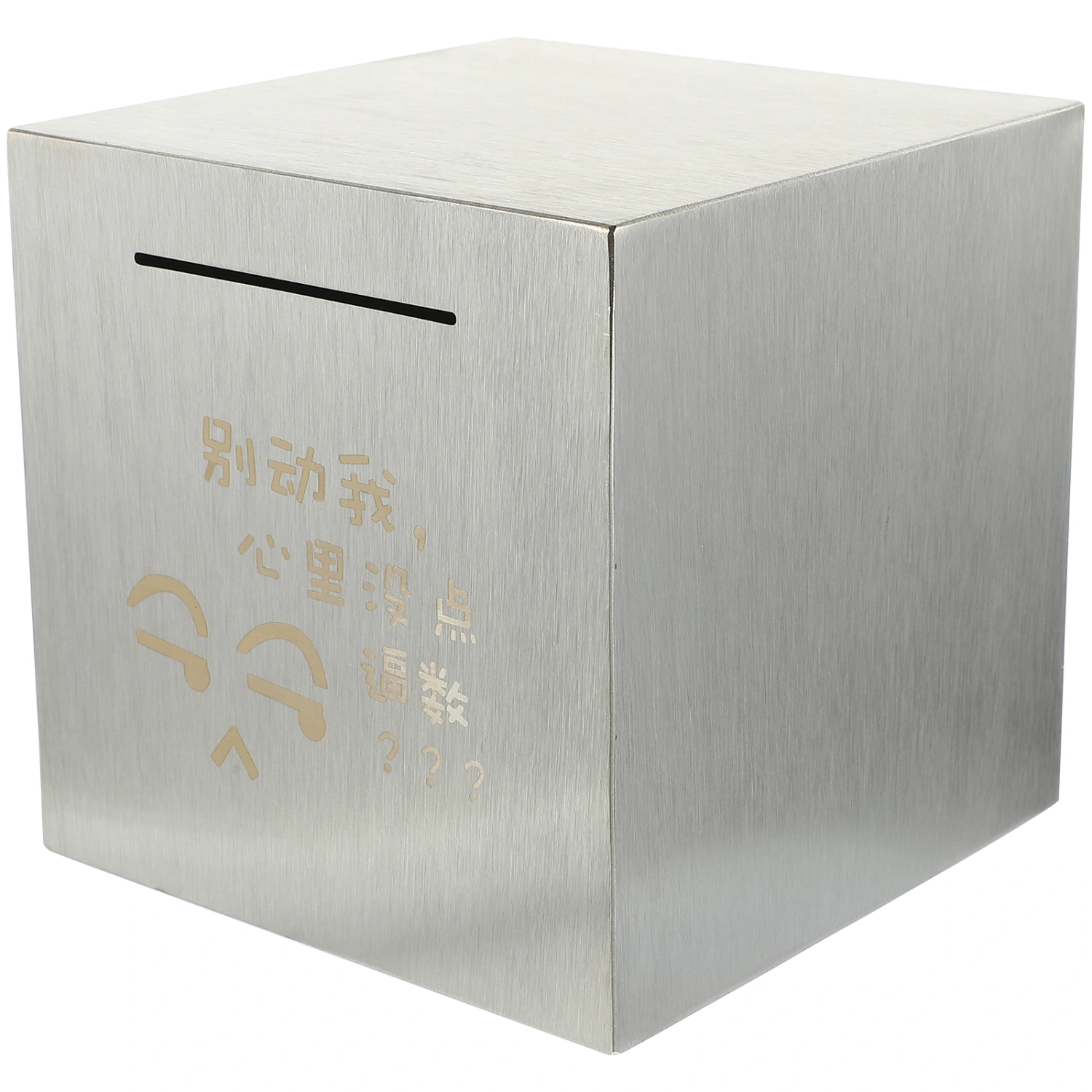 Stainless Steel Piggy Bank Piggy Bank for Adults Coin Bank Can Only Save Piggy Bank
