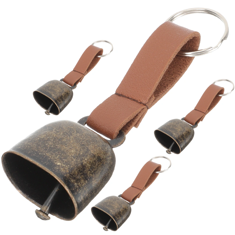 4pcs Outdoor Pet Hanging Bell Anti-lost Pet Bell Camping Copper Bell For Pet Use