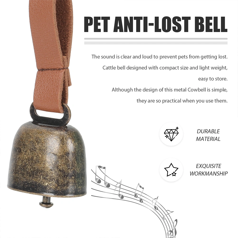 4pcs Outdoor Pet Hanging Bell Anti-lost Pet Bell Camping Copper Bell For Pet Use