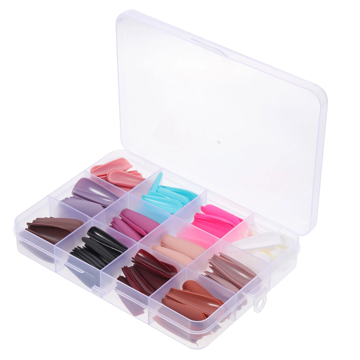 1 Box False Manicure Nail Kit  Fake Nails Frosted Fake Nail Tips Frosted Color False Nails