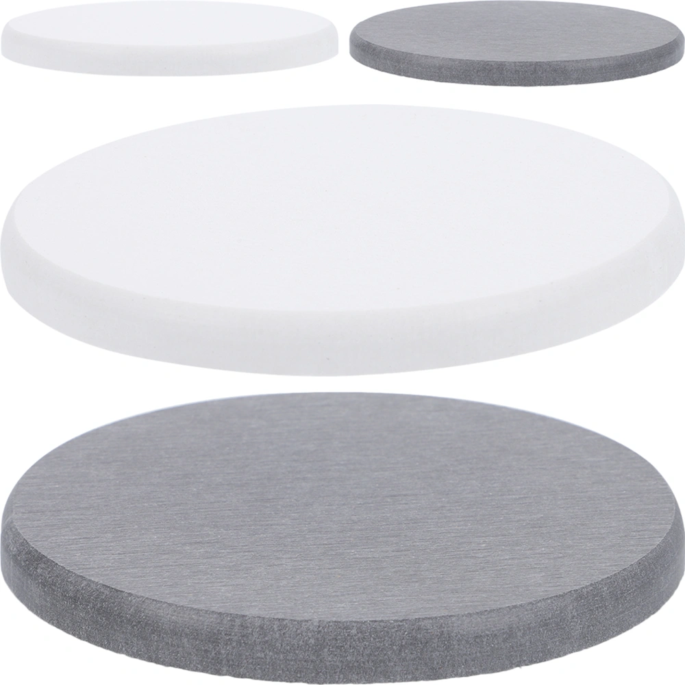 4pcs Water Absorbent Diatomite Coasters Diatomite Cup Mats Water Absorbing Coaster