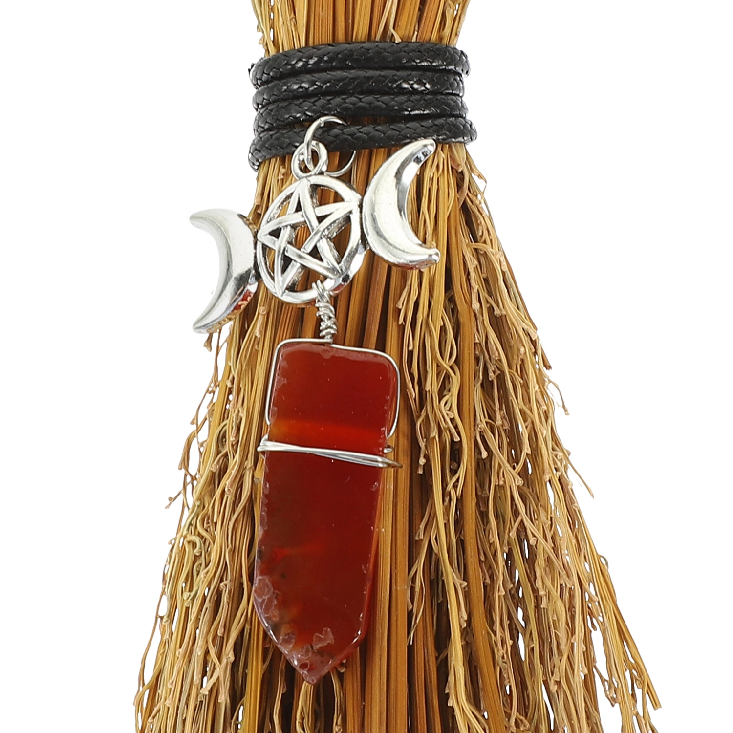 Rustic Hanging Witch Broom Pendant Household Witch Broom Car Hanging Decoration