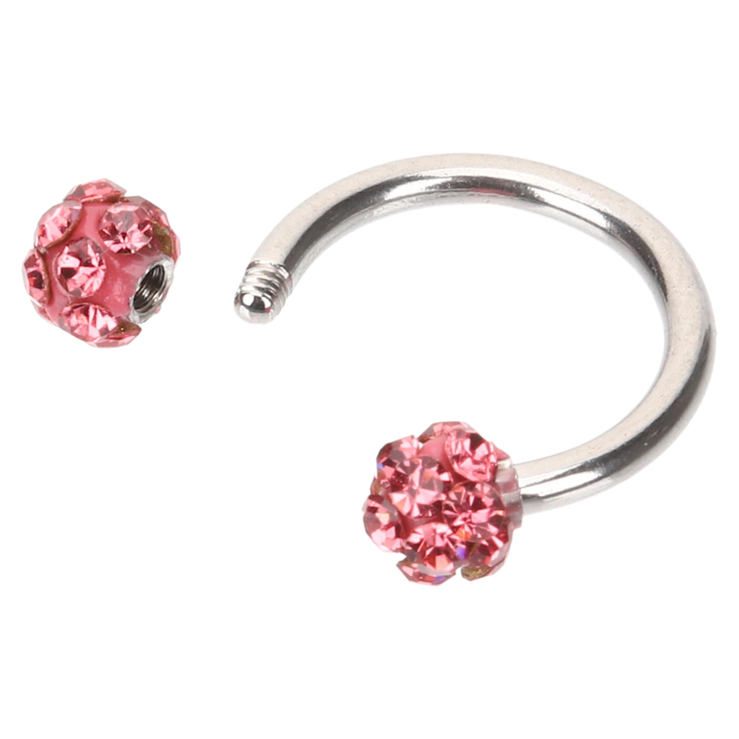 5Pcs Crystal Nose Rings Earring Eyebrow Lip Cartilage Piercing Ring Body Piercing Jewelry