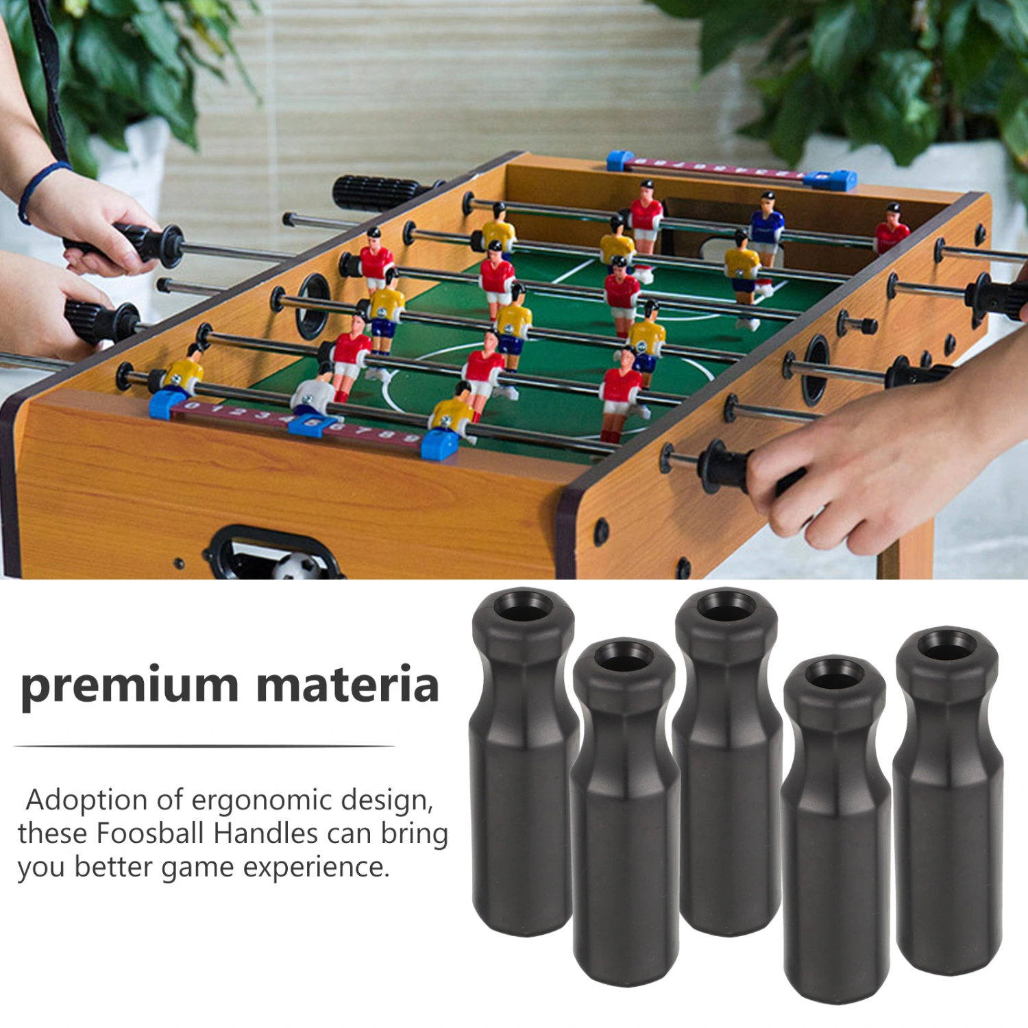 8Pcs Foosball Handles Table Foosball Game Handles Replacement Foosball Grips Foosball Table Parts
