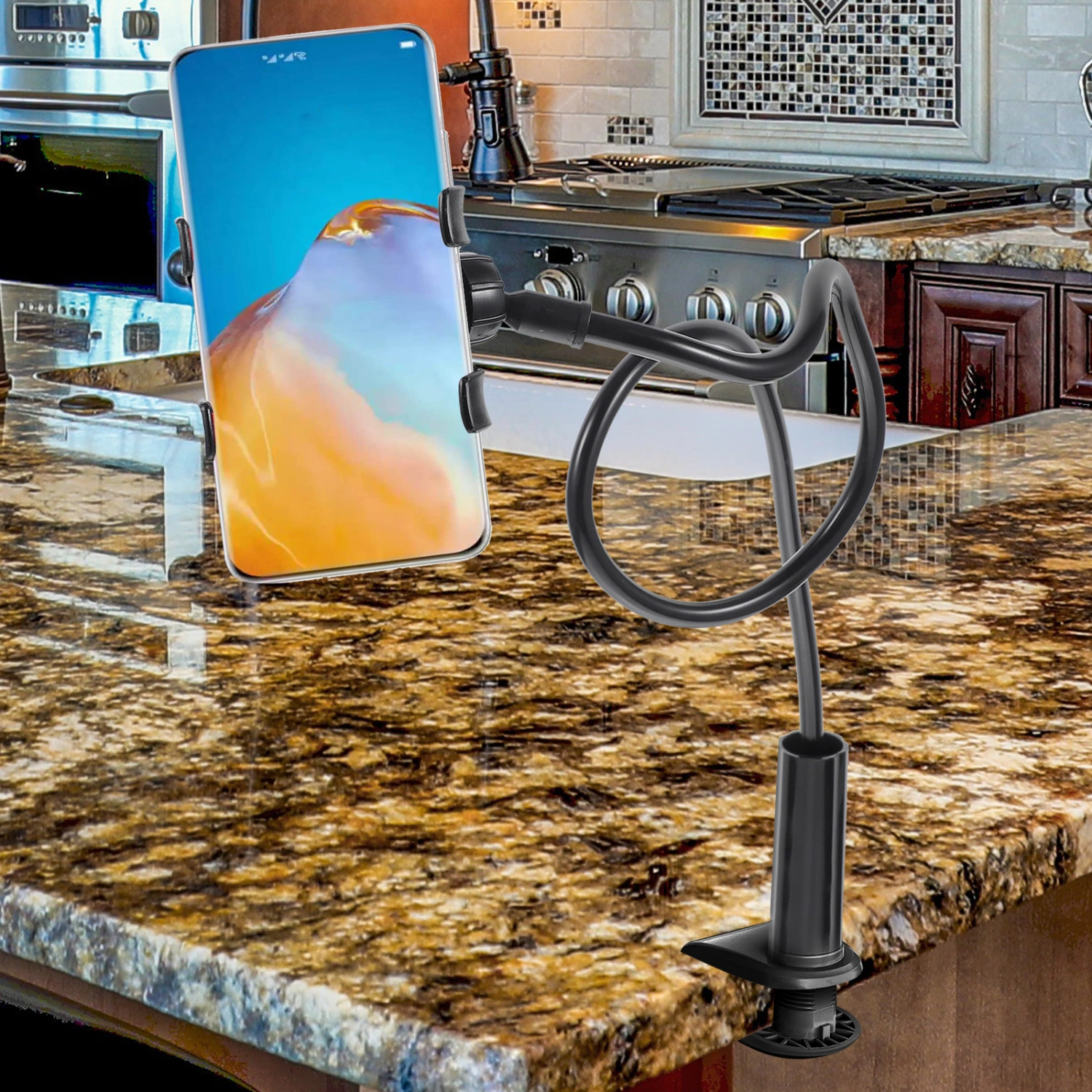 Cell Phone Stand Adjustable Height Phone Stand Clip Style Cell Phone Holder