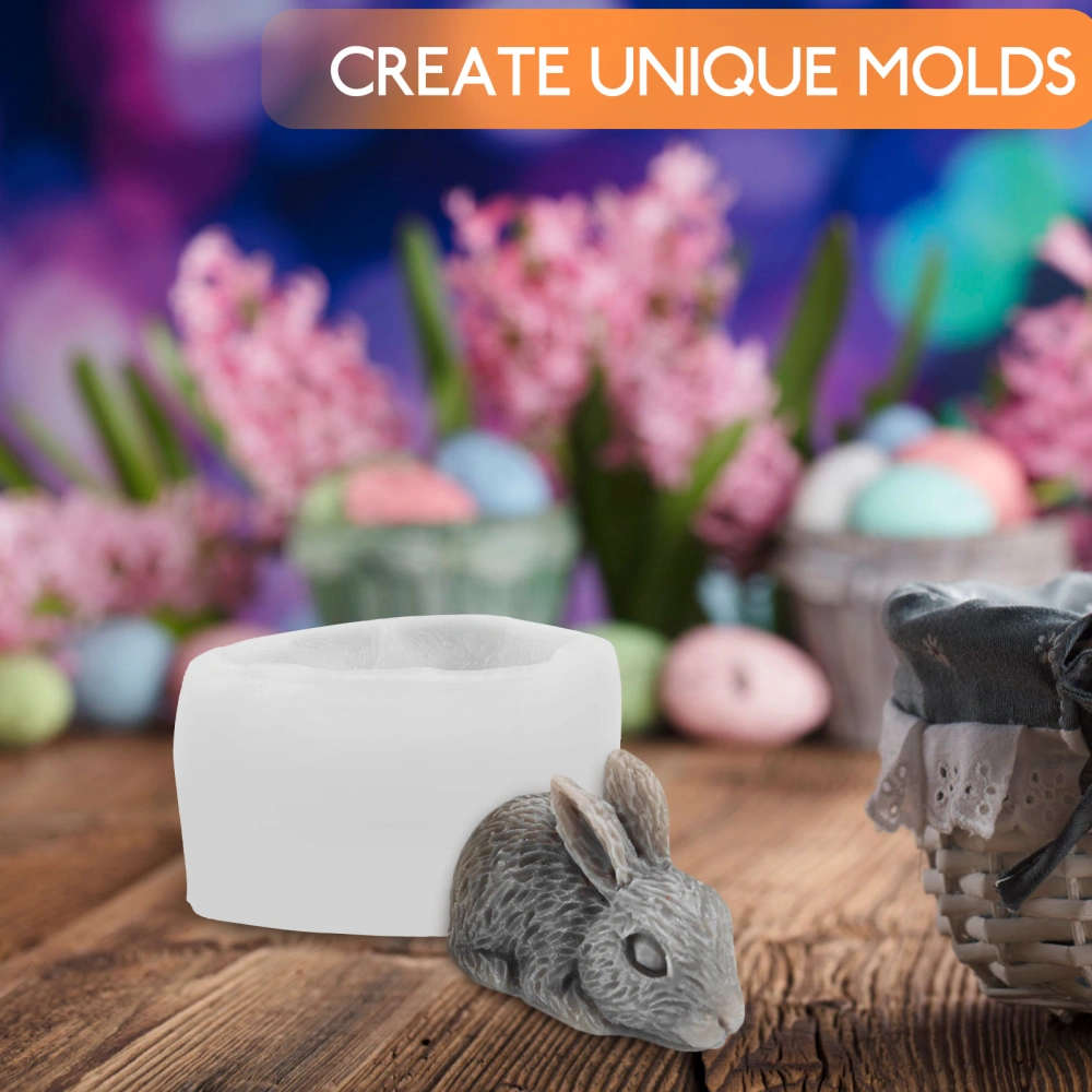 Easter Bunny Mold Rabbit Scented Candle Mold Aromatherapy Candle Soap Mold