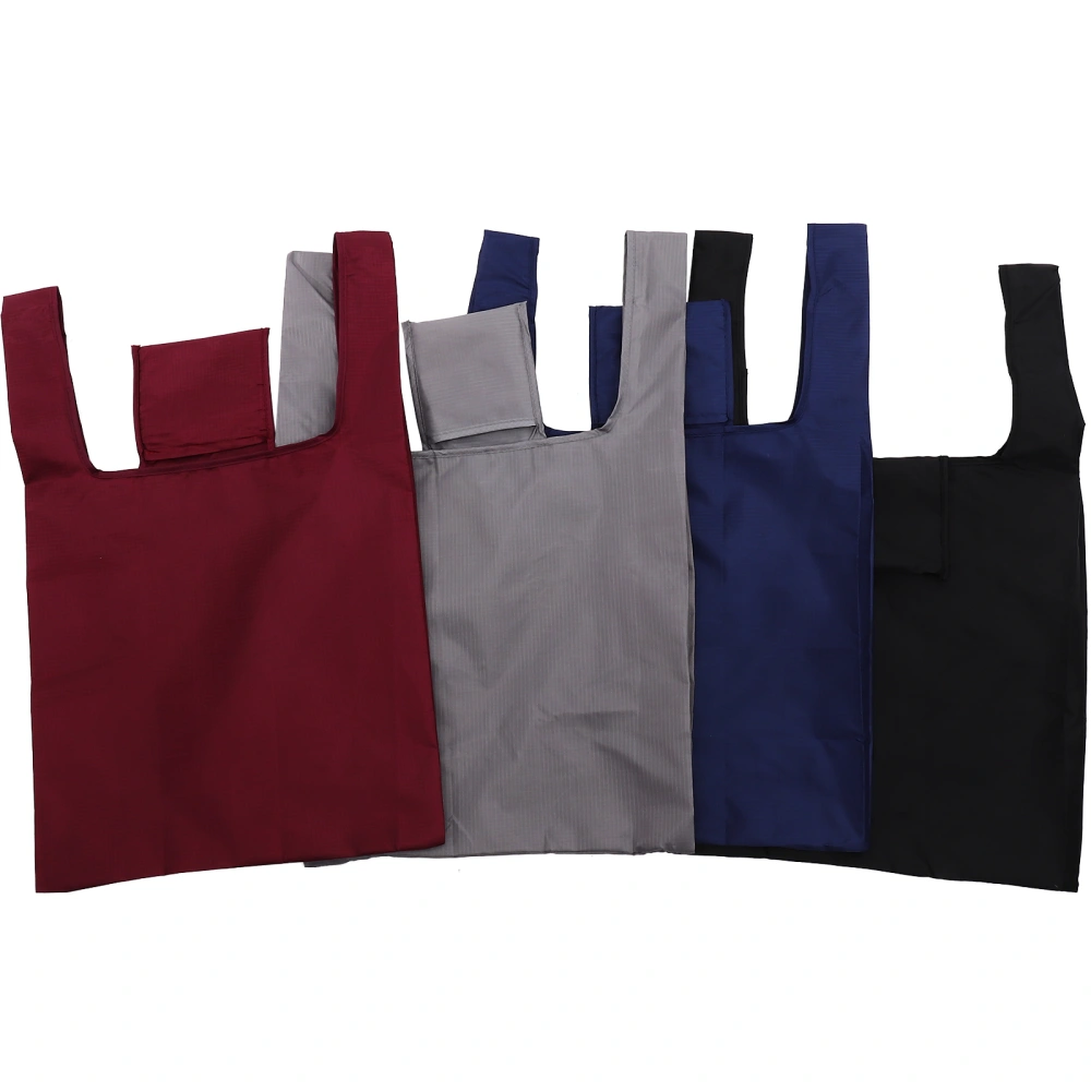 4pcs Foldable Grocery Bag Large Shopping Bag Oxford Cloth Shopping Bag Large Capacity Grocery Bag