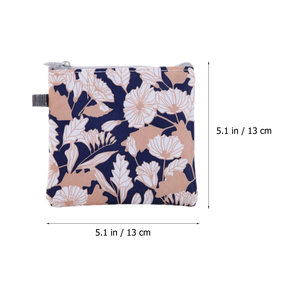 2Pcs Sanitary Napkin Storage Bags Menstrual Pad Bags Zipper Sanitary Pouches Coin Bags