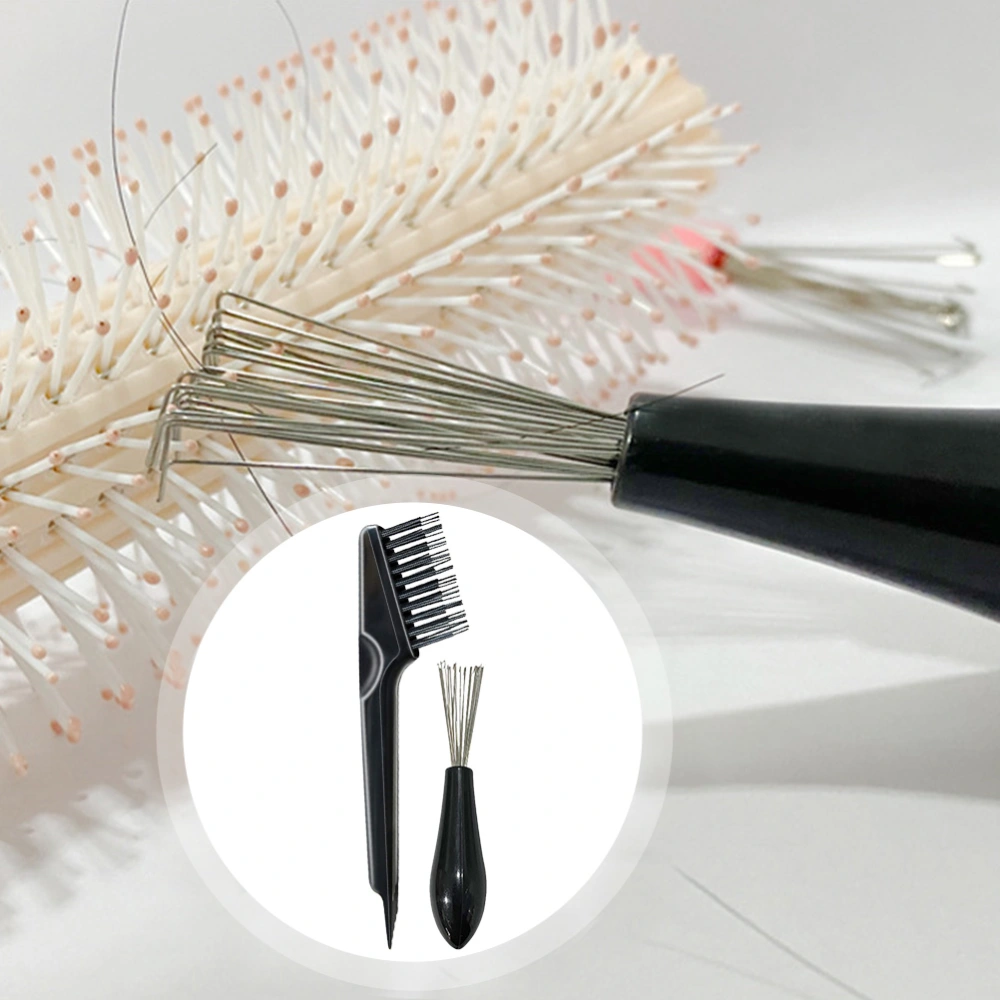 6Pcs Comb Cleaner Tool Hair Brush Cleaner Rake Comb Cleaning Brush for Removing Hair and Dust