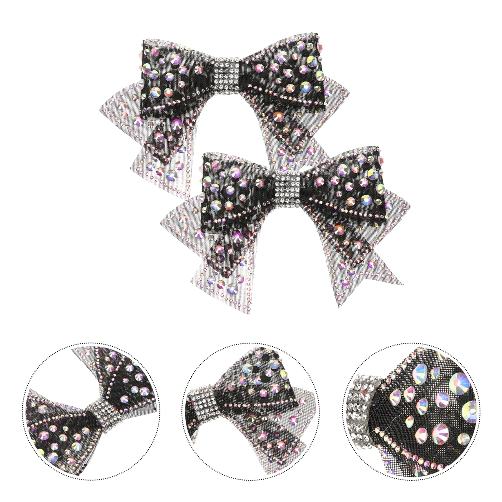 2Pcs Rhinestone Crystals Bow Shoe Decoration DIY Accessory for Wedding Bridal Shower Birthday