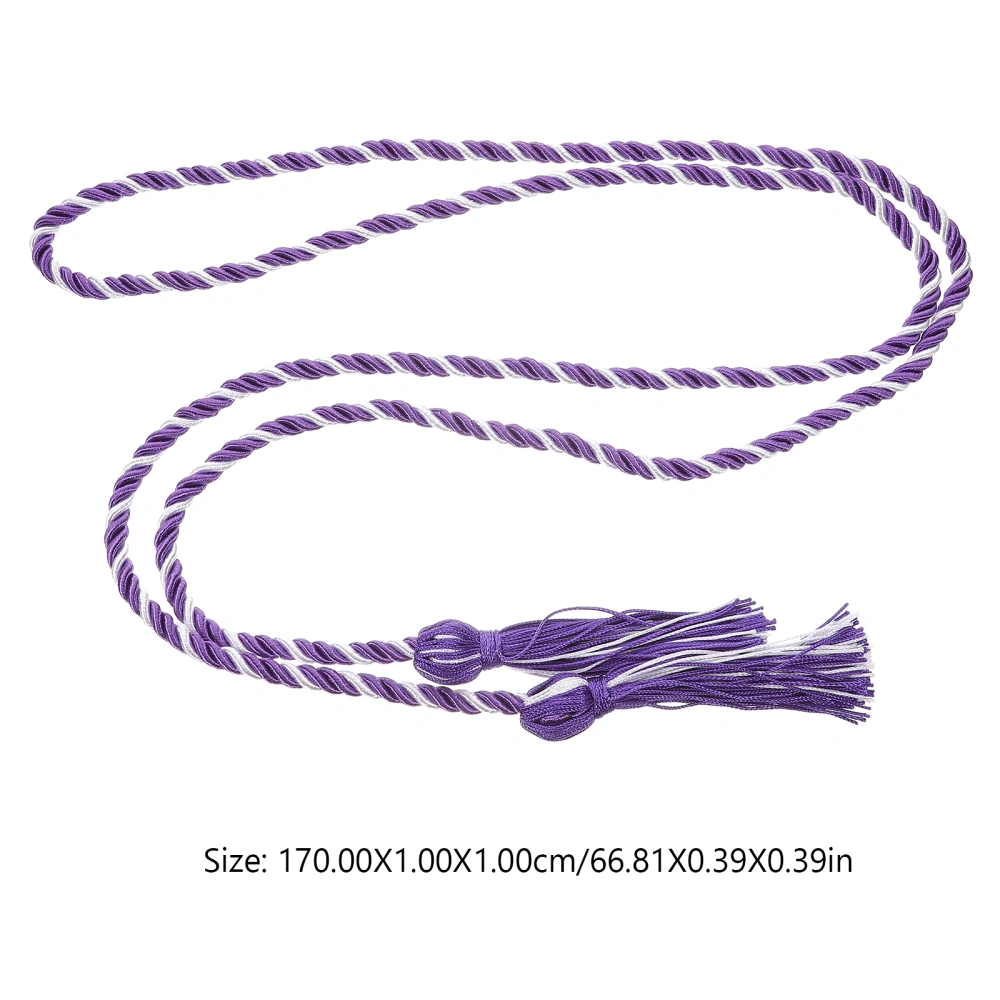 5pcs Decorative Graduation Honor Cord Graduation Polyester Rope Belt Graduation Sash for Grad Party