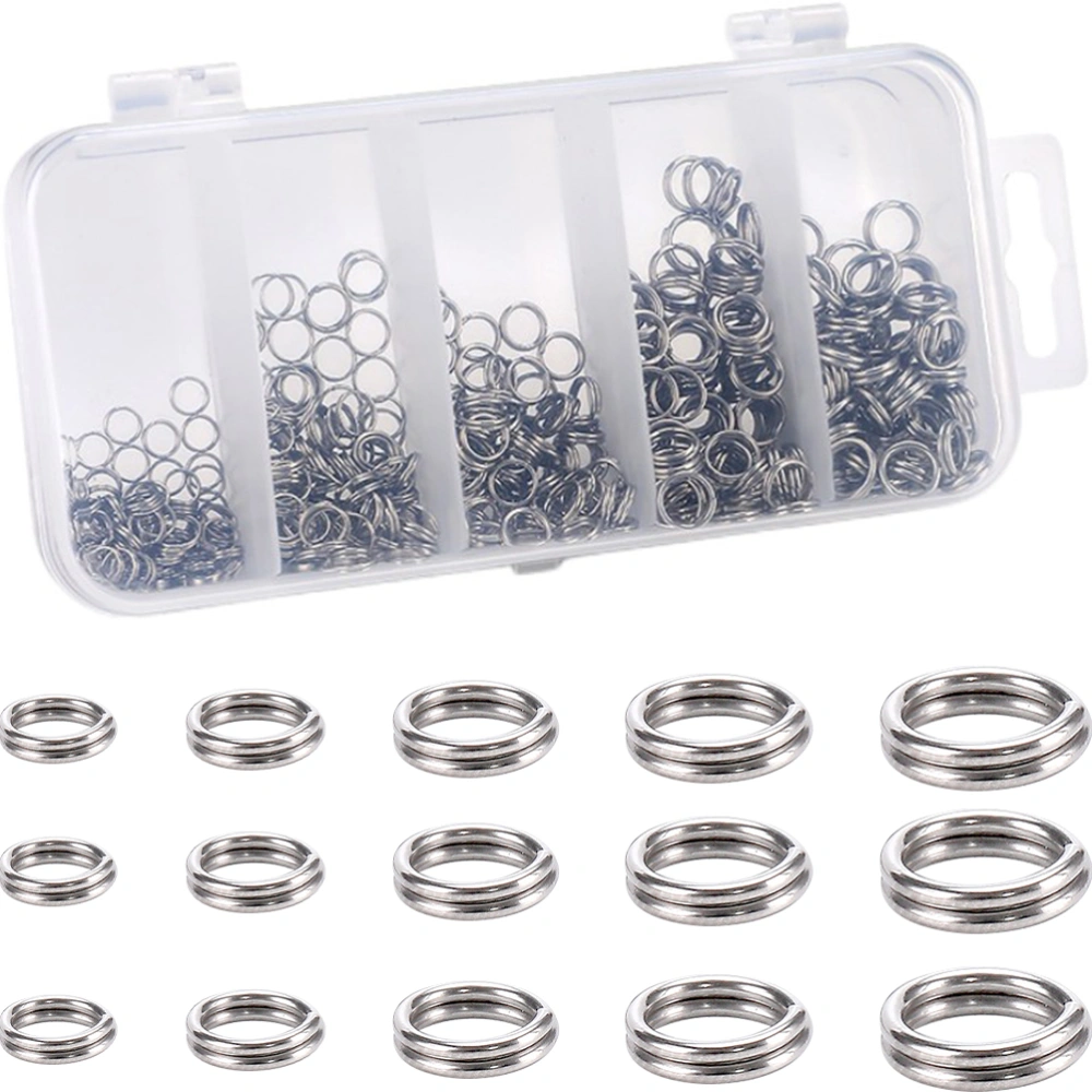 500Pcs Jewelry Split Rings Metal Split Key Rings Jewelry Making Craft Fishing Rings