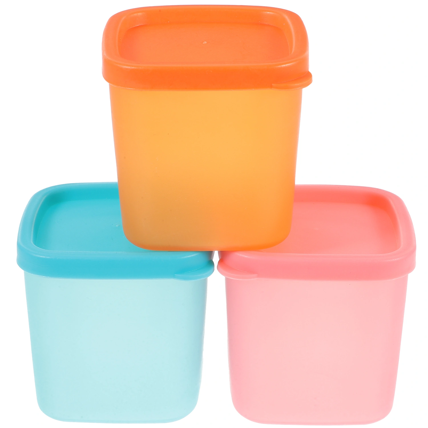 3pcs Reusable Ice Cream Containers Homemade Ice Cream Box   Stackable Storage Containers